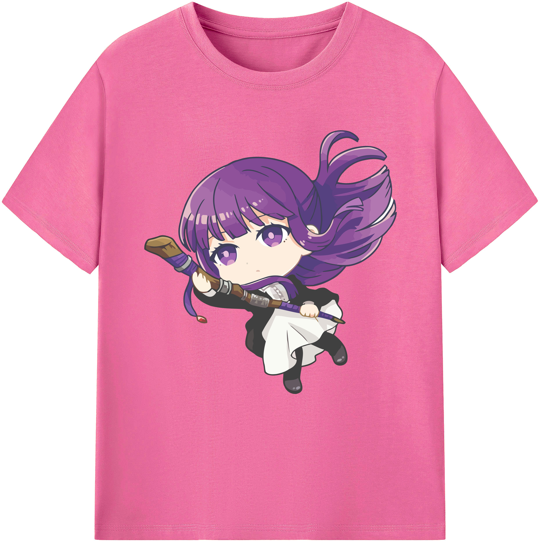 （画像用） 葬送のフリーレン Frieren レディースカジュアルプリントTシャツ（綿100％）